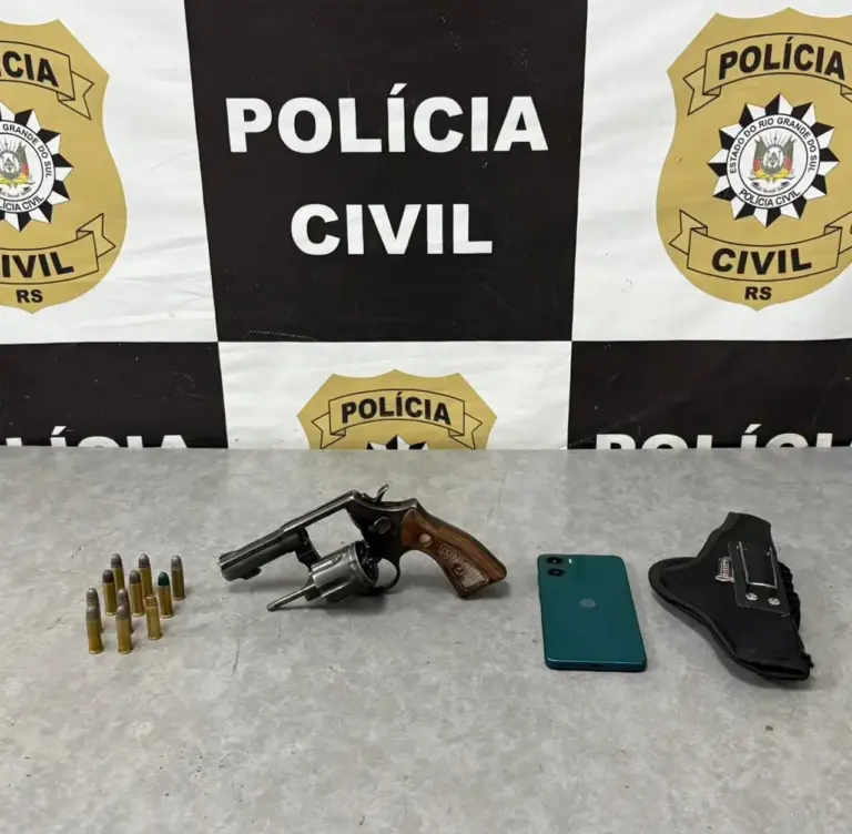 Polícia Civil prende três suspeitos de tentativa de homicídio e apreende arma em Vacaria - Studio TV