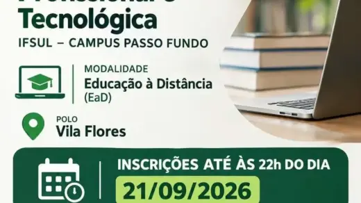 Polo UAB Vila Flores divulga pós-graduação em Gestão da Educação Profissional e Tecnológica - Studio TV
