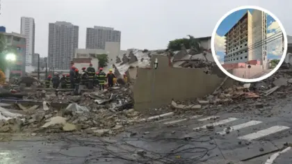 Prédio de oito andares desaba sobre casa e mata duas mulheres em São Paulo - Studio TV
