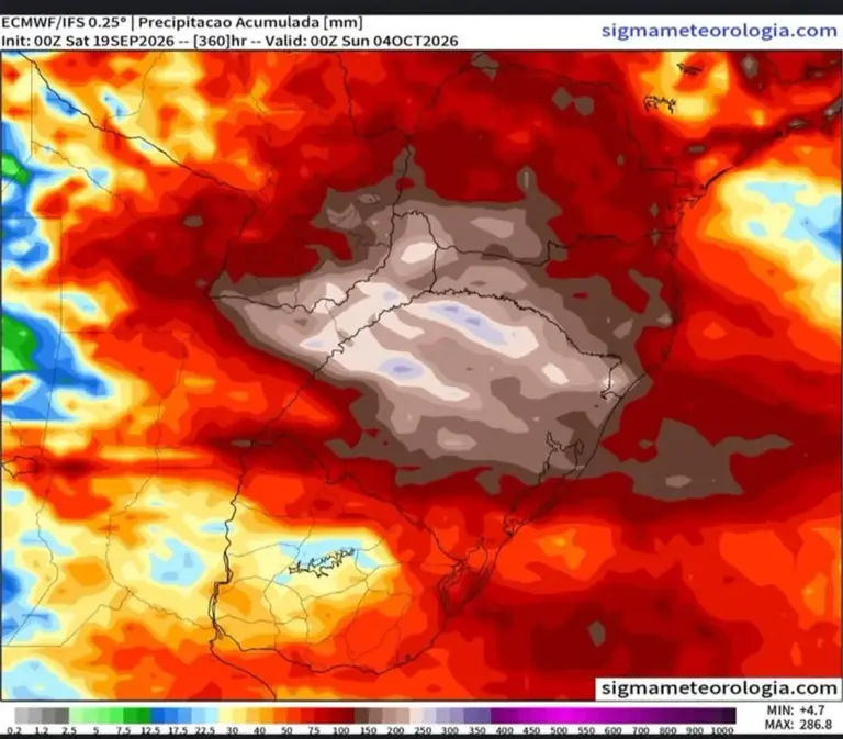Previsão indica risco de chuva volumosa no Sul do Brasil nos próximos 15 dias - Studio TV