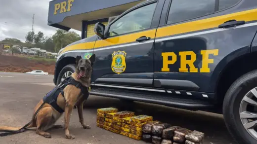 PRF apreende 35 quilos de cocaína e haxixe escondidos em escapamento de caminhão - Studio TV