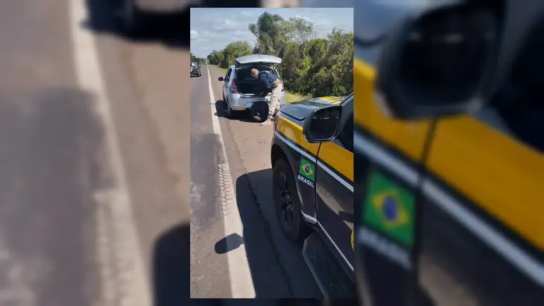 PRF prende dois homens com 122 quilos de maconha na BR-472, em São Borja - Studio TV
