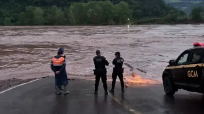 Rio das Antas recua após noite de alerta e retirada preventiva de famílias em Bento Gonçalves - Studio TV