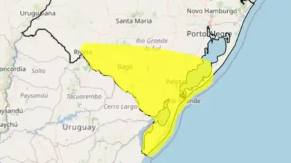 RS entra em alerta para tempestades com chuva forte, granizo e rajadas de vento - Studio TV