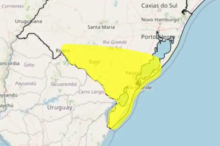 RS entra em alerta para tempestades com chuva forte, granizo e rajadas de vento - Studio TV