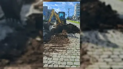 Rua Astério de Melo recebe manutenção na rede de tubulação em Veranópolis - Studio TV