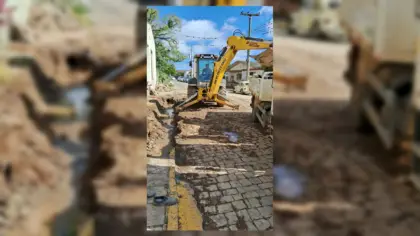 Rua Barão do Rio Branco recebe melhorias na tubulação em Veranópolis - Studio TV