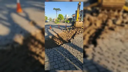 Rua Hugolino Giusti recebe melhorias no calçamento em Veranópolis - Studio TV
