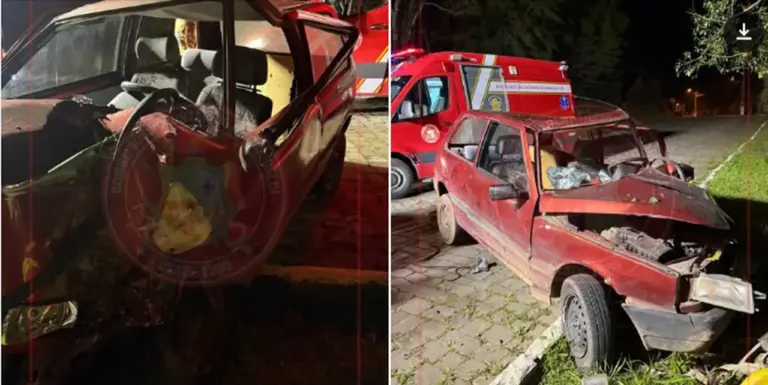 Saída de pista deixa uma pessoa ferida em Garibaldi - Studio TV