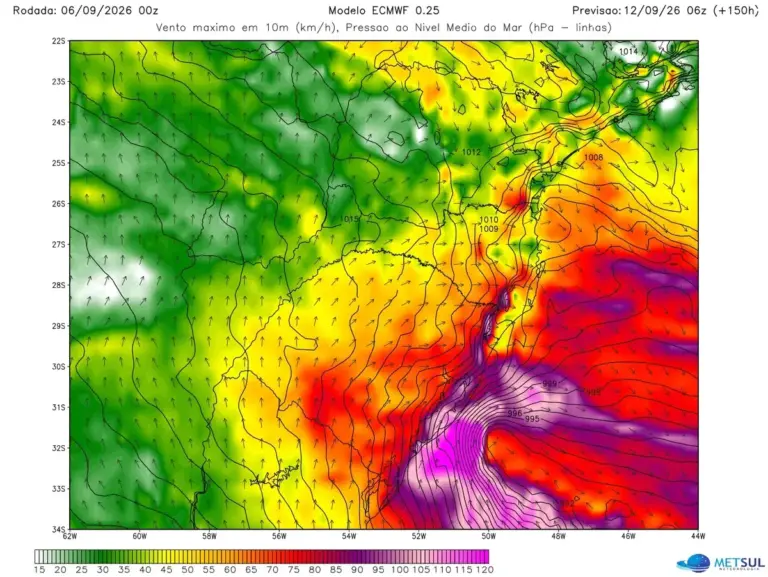 Semana de alto risco terá tempestades severas e ciclone no Sul, alerta Metsul - Studio TV