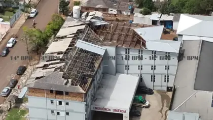 Supercélula causa danos em centenas de imóveis em São Luiz Gonzaga - Studio TV