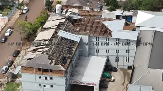 Supercélula causa danos em centenas de imóveis em São Luiz Gonzaga - Studio TV