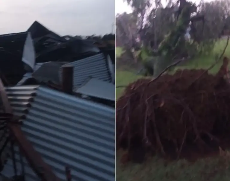 Suspeita de tornado é relatada após temporal causar estragos no Centro-Sul do Paraná - Studio TV