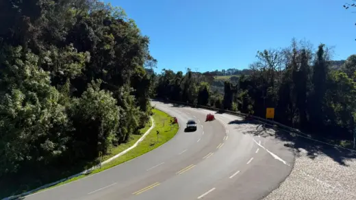 Trânsito segue liberado na BR-470, na Serra das Antas, nesta quarta-feira - Studio TV