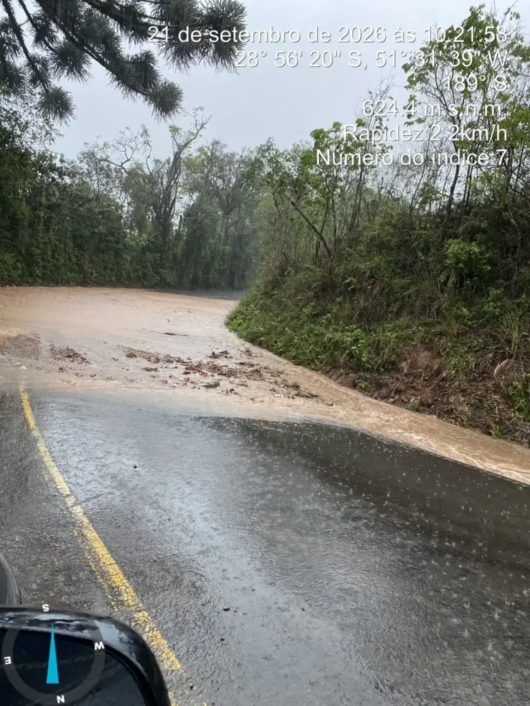 Veranópolis aciona Plano de Contingência após chuvas intensas e registra alagamentos e problemas em estradas - Studio TV