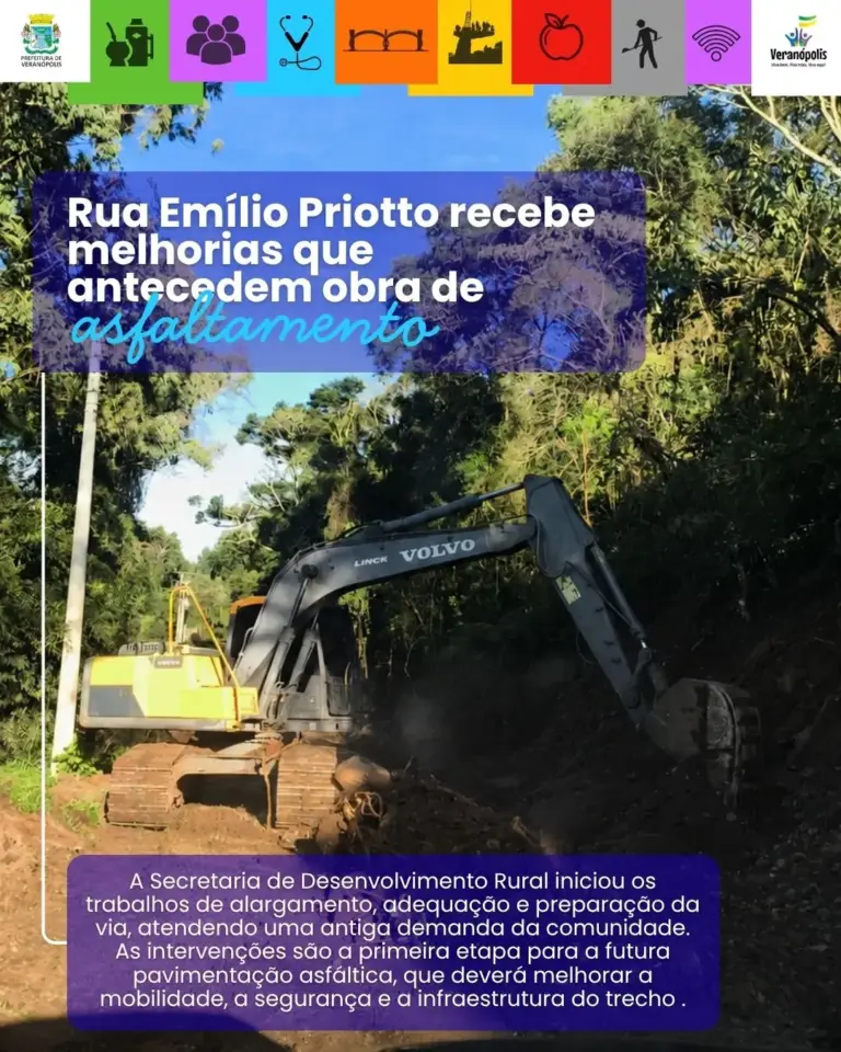 Veranópolis prepara Rua Emílio Priotto para futura obra de asfaltamento - Studio TV
