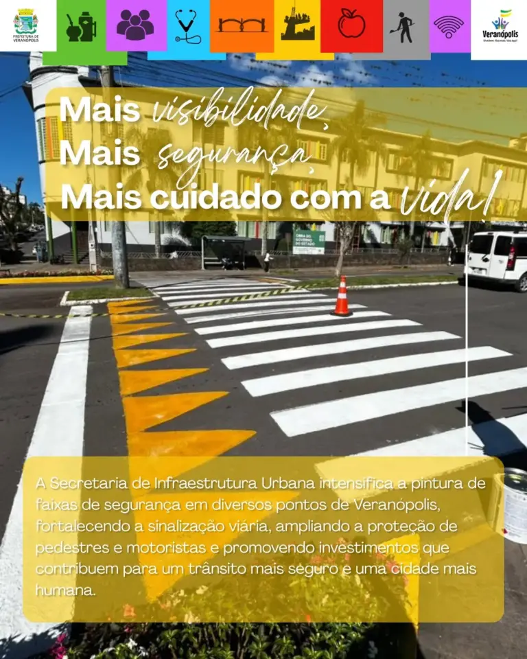 Veranópolis reforça segurança no trânsito com pintura de faixas - Studio TV