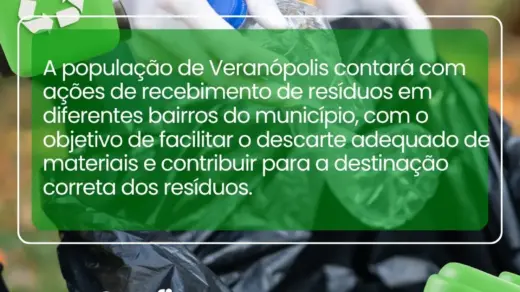 Veranópolis terá ações de recebimento de resíduos em quatro bairros até dezembro - Studio TV