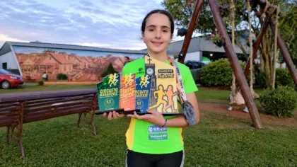 Atleta de Veranópolis, Luísa Cardozo Borges conquista título de campeã do Circuito de Corridas de Marau 2026 - Studio TV
