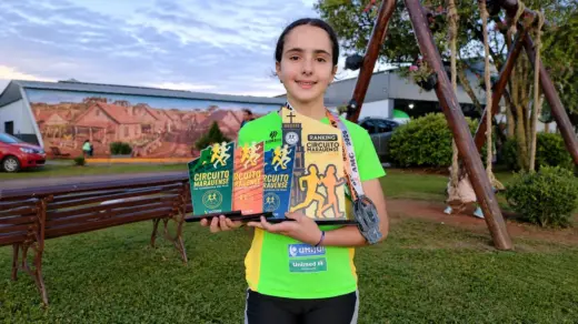 Atleta de Veranópolis, Luísa Cardozo Borges conquista título de campeã do Circuito de Corridas de Marau 2026 - Studio TV