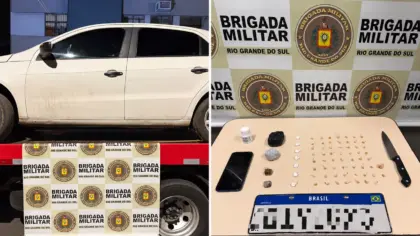 BM prende homem com drogas e recupera em Capão da Canoa carro roubado em Canela - Studio TV