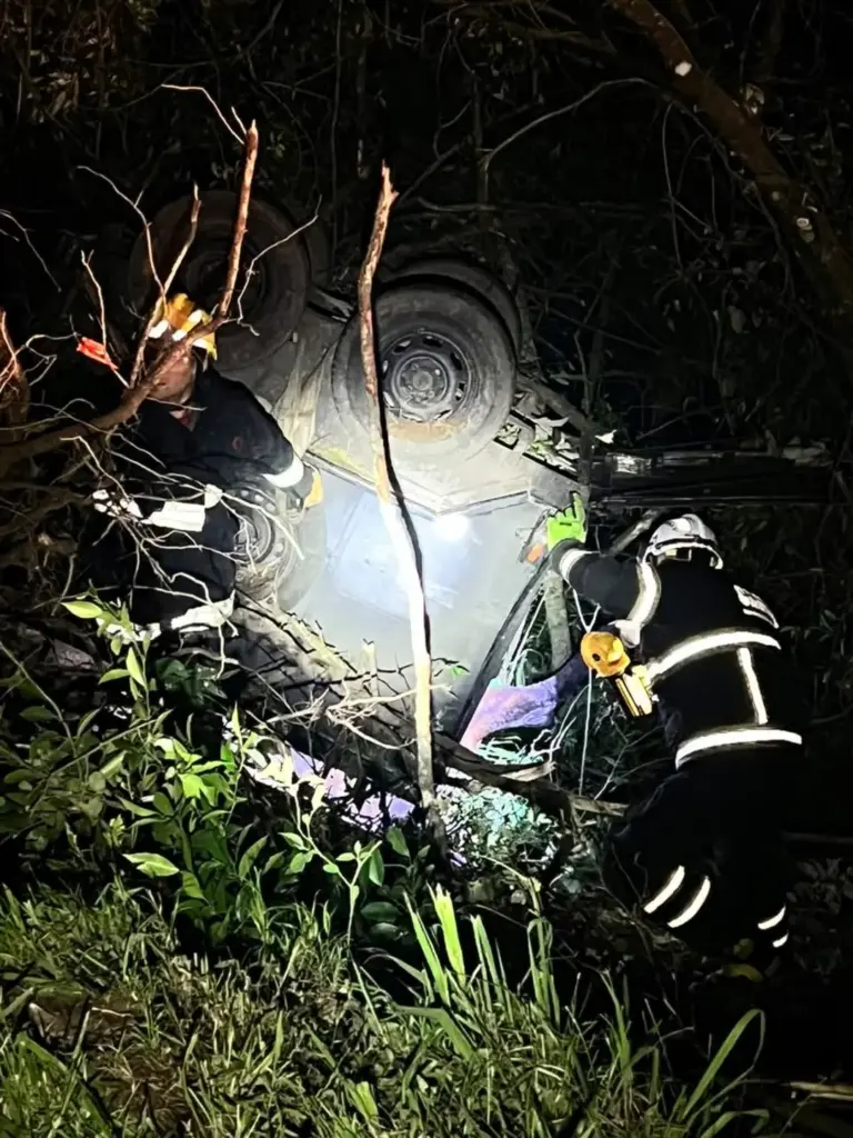 Bombeiros resgatam cavalo preso em reboque após capotamento na ERS-122, em Antônio Prado - Studio TV