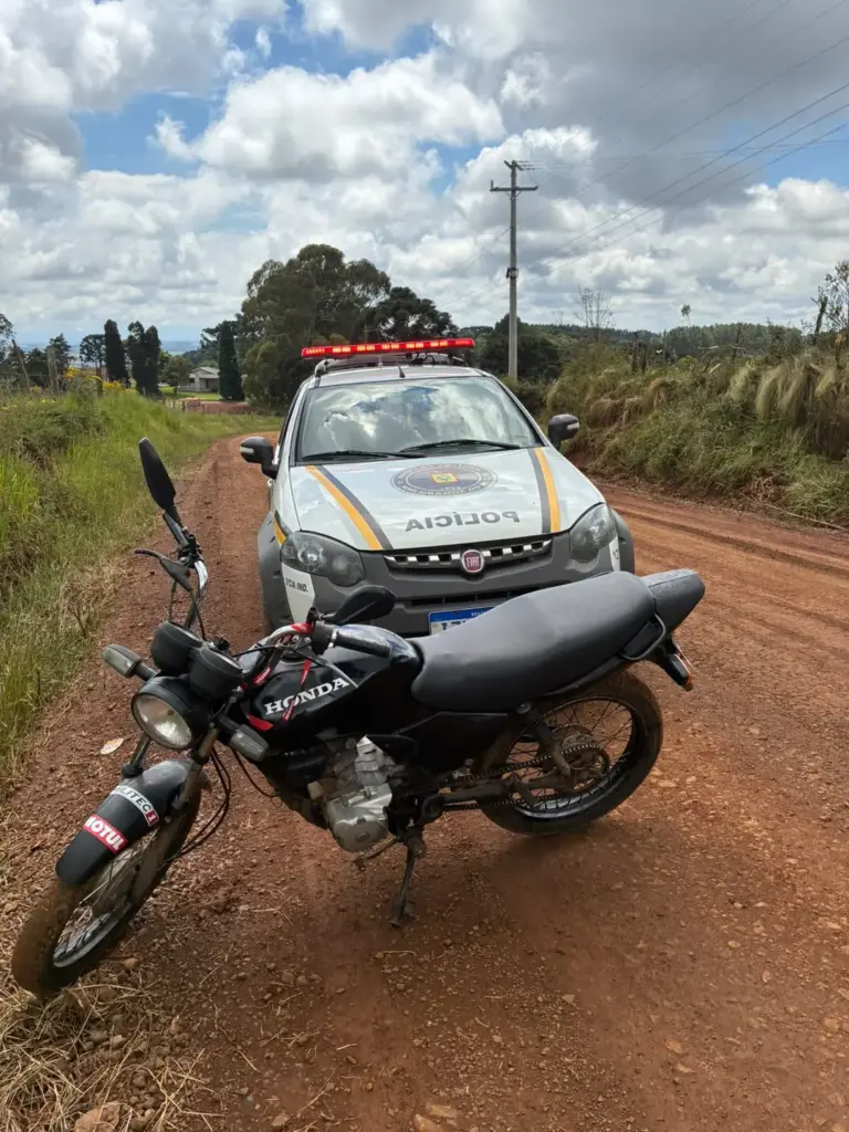 Brigada Militar apreende moto com sinais de adulteração em Caseiros - Studio TV