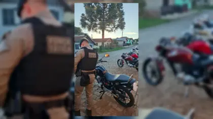 Brigada Militar fiscaliza motocicletas, aplica sete multas e recolhe dois veículos em Vacaria - Studio TV