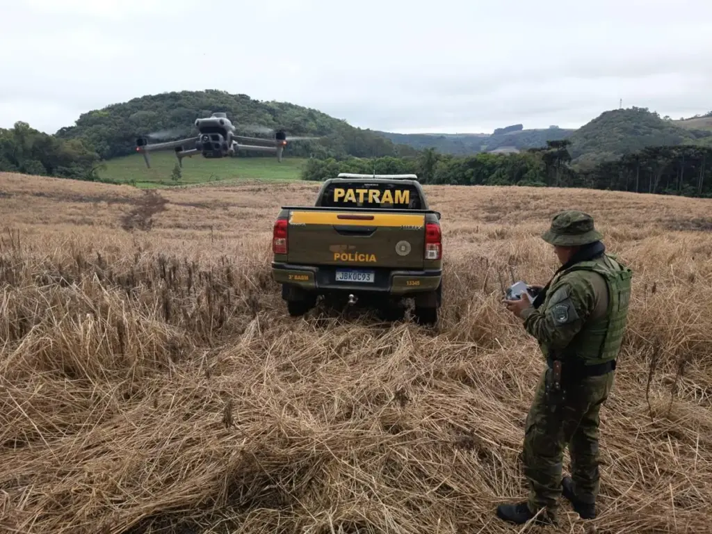 Fiscalização ambiental com drone em Ciríaco