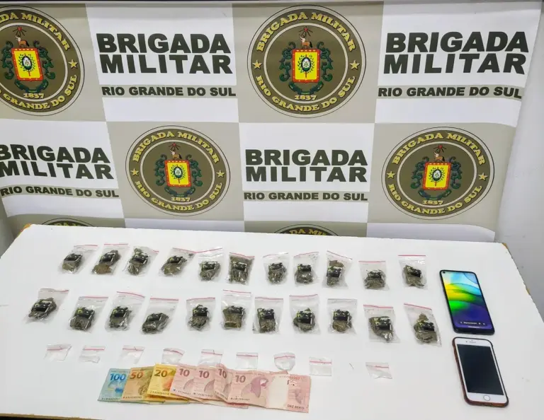 Brigada Militar prende dois homens por tráfico no bairro Medianeira, em Farroupilha - Studio TV