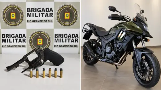 Brigada Militar prende foragido após roubo a loja de motocicletas em Veranópolis - Studio TV