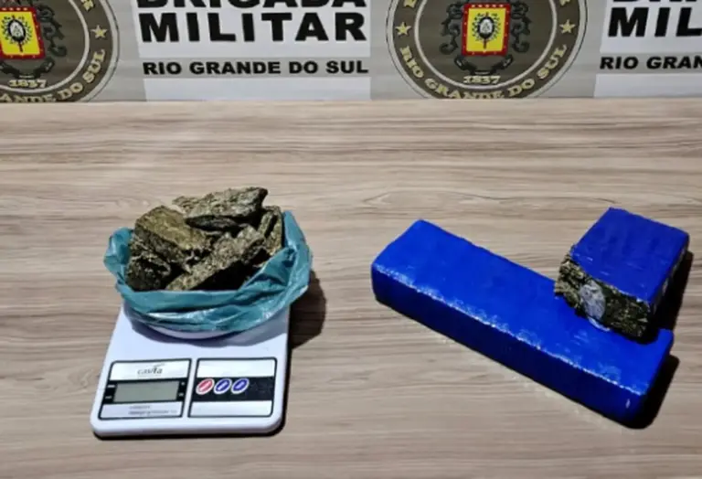 Brigada Militar prende homem por tráfico de drogas e apreende 1,6 kg de maconha em Guaporé - Studio TV