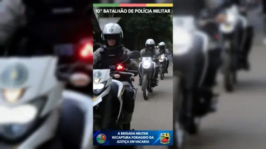 Brigada Militar recaptura foragido da Justiça durante operação em Vacaria - Studio TV