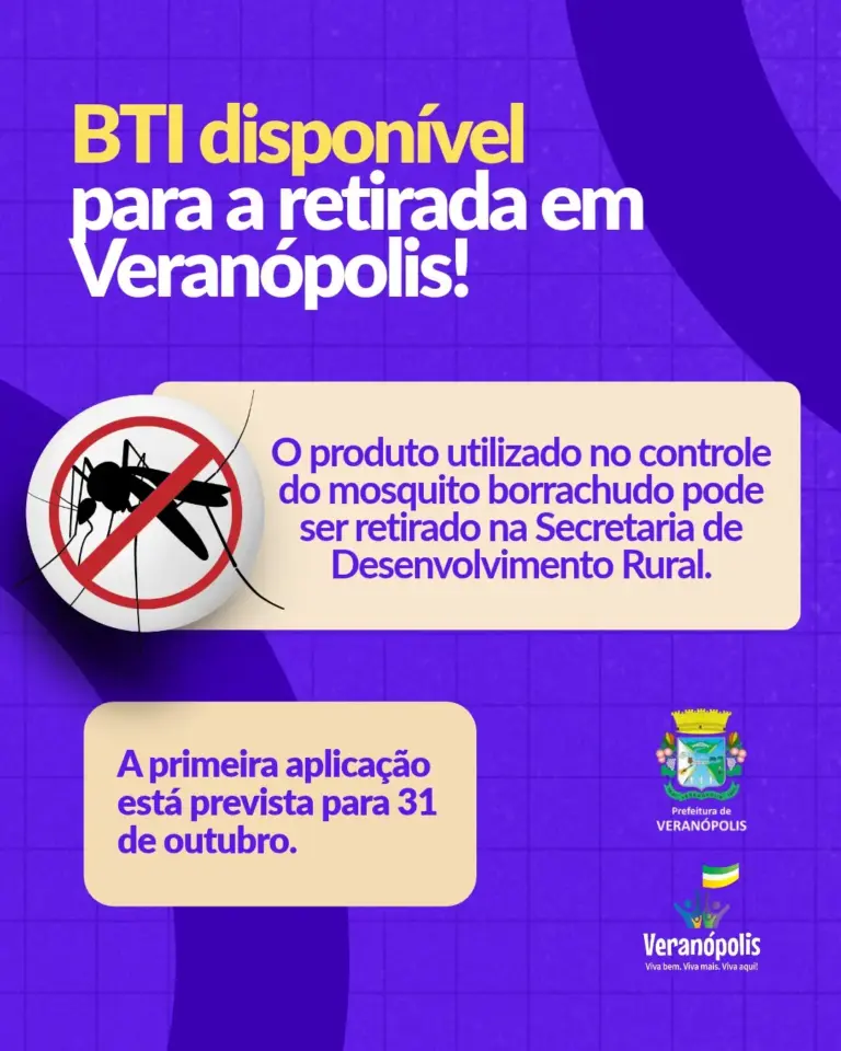 BTI para controle do borrachudo já pode ser retirado em Veranópolis - Studio TV