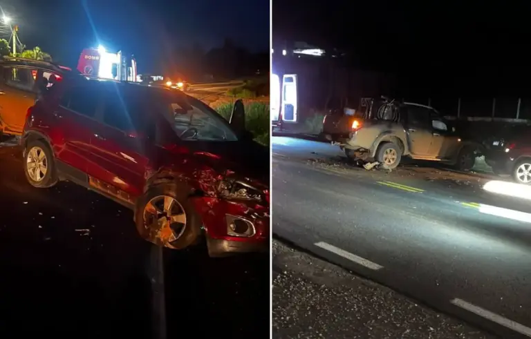 Colisão entre caminhonete e SUV deixa danos materiais na ERS-324, em Marau - Studio TV