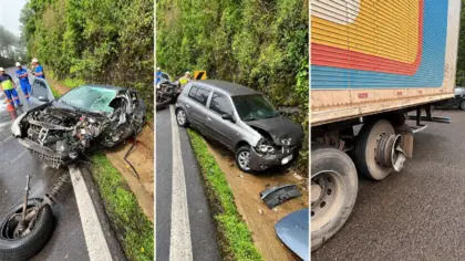 Colisão na ERS-122 deixa motorista grave e bebê ferida em Antônio Prado - Studio TV