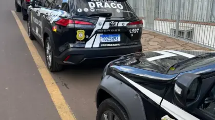 Registro divulgado pela Draco de Vacaria relacionado à prisão de um foragido condenado por estupro de vulnerável