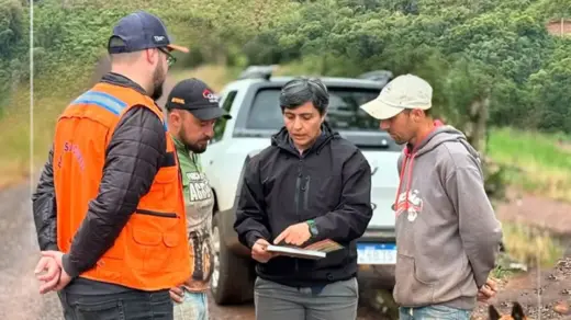 Cotiporã recebe visita técnica para identificar áreas de risco e prevenir desastres naturais - Studio TV