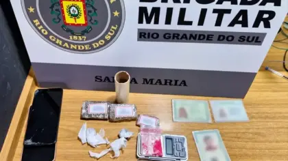 Criança cai de terraço em Santa Maria, e casal é preso após localização de drogas - Studio TV