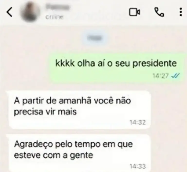Doméstica teria sido demitida após provocar patroa sobre resultado da eleição - Studio TV