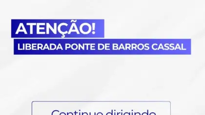Estrada para Barros Cassal, no interior de Veranópolis, é liberada após manutenção em ponte provisória - Studio TV