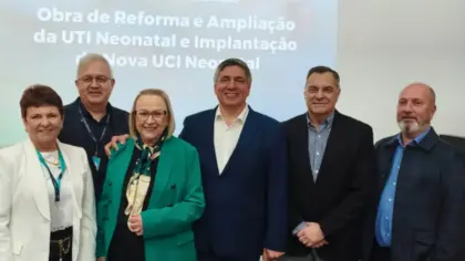 Federação RS acompanha assinatura de convênio para ampliação da UTI Neonatal do Hospital Tacchini em Bento Gonçalves - Studio TV