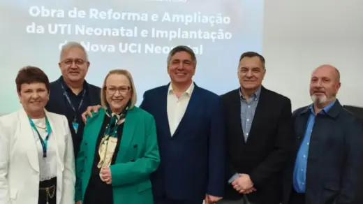 Federação RS acompanha assinatura de convênio para ampliação da UTI Neonatal do Hospital Tacchini em Bento Gonçalves - Studio TV