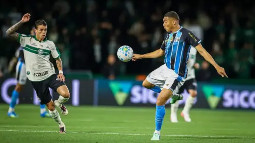 Grêmio vence Coritiba com gol nos acréscimos e encerra jejum no Brasileirão - Studio TV