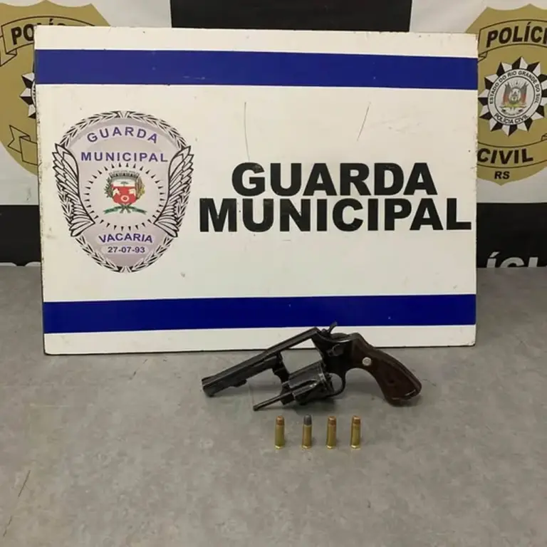 Guarda Municipal prende foragido após ocorrência com arma de fogo em Vacaria - Studio TV