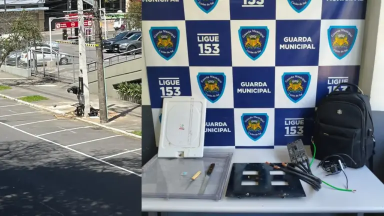 Guarda Municipal prende jovem por furto de cabos de carregador de carros elétricos em Caxias do Sul - Studio TV