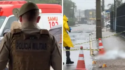 Homem armado com faca tenta invadir creche e morre em confronto com a PM em Santa Catarina - Studio TV