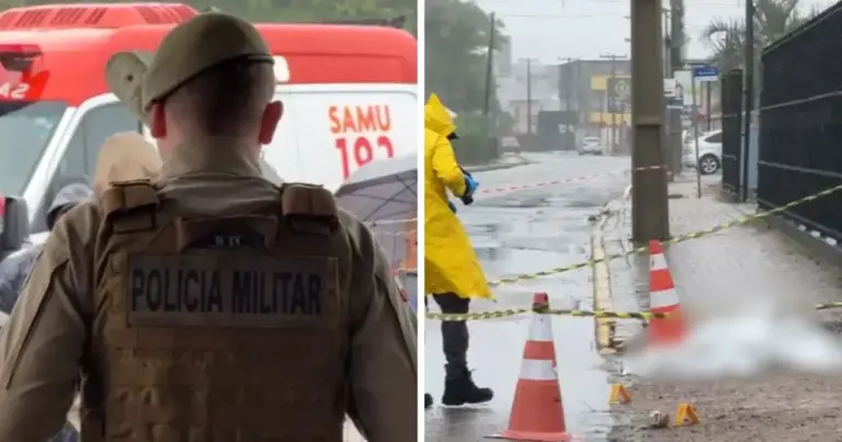 Homem armado com faca tenta invadir creche e morre em confronto com a PM em Santa Catarina - Studio TV