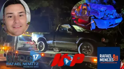 Homem de 32 anos morre em grave acidente na BR-287, em Santiago - Studio TV