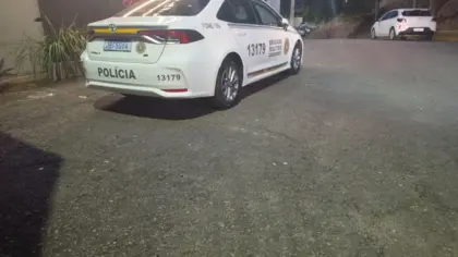 Viatura da Brigada Militar no atendimento de ocorrência em Bento Gonçalves